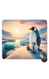 Customized Cute Penguin Picture Sublimation Mouse Pad | 8 X 7.5 Inch | Smooth Cloth Surface | Non-Slip Rubber Base | Personalized Mousepad for Laptop & Desktop (F17344)