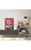 Saraswati Laminated Photo - 5x7 Inches, Divine Blessings for Home & Office and Temple Decoration