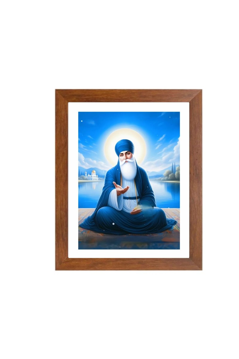 Guru Nanak Ji Colored Photo | Devotional art