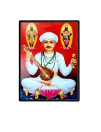 Sant Tukaram Laminated Photo (9x11 Inches Without glass) Divine Blessings for Table and Walls,Home & Office and Temple Decoration