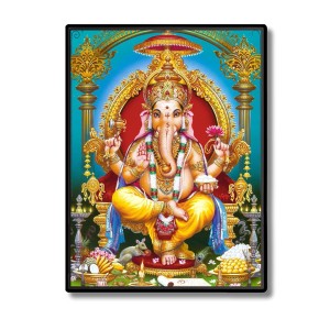Lord Ganesh Laminated Photo - 13x15 Inches, Divine Blessings for Home & Office and Temple Decoration Lord Ganesh Laminated Photo - 13x15 Inches, Divine Blessings for Home & Office and Temple Decoration