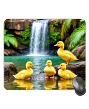 Customized Chicks Picture Sublimation Mouse Pad | 8 X 7.5 Inch | Smooth Cloth Surface | Non-Slip Rubber Base | Personalized Mousepad for Laptop & Desktop (F17060)