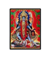 Maa Kali Laminated Photo (11x13 Inches Without glass) Divine Blessings for Table and Walls,Home & Office and Temple Decoration