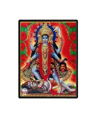 Maa Kali Laminated Photo (11x13 Inches Without glass) Divine Blessings for Table and Walls,Home & Office and Temple Decoration
