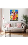 Durga Laminated Photo - 5x7 Inches, Divine Blessings for Home & Office and Temple Decoration