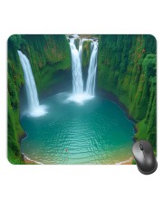 Customized Beautiful River View Picture Sublimation Mouse Pad | 8 X 7.5 Inch | Smooth Cloth Surface | Non-Slip Rubber Base | Personalized Mousepad for Laptop & Desktop (F17364)