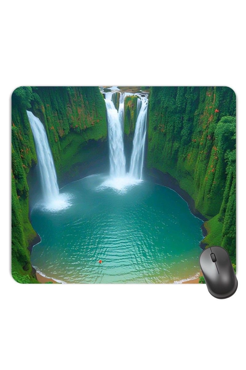Customized Beautiful River View Picture Sublimation Mouse Pad | 8 X 7.5 Inch | Smooth Cloth Surface | Non-Slip Rubber Base | Personalized Mousepad for Laptop & Desktop (F17364)