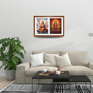 Goddess parvathi and durga Photo Frame - 15x19Inches - Spiritual Artwork for Home Decor, Puja Room and Office Decoration Goddess parvathi and durga Photo Frame - 15x19Inches - Spiritual Artwork for Home Decor, Puja Room and Office Decoration