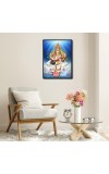Saraswati Laminated Photo - 5x7 Inches, Divine Blessings for Home & Office and Temple Decoration