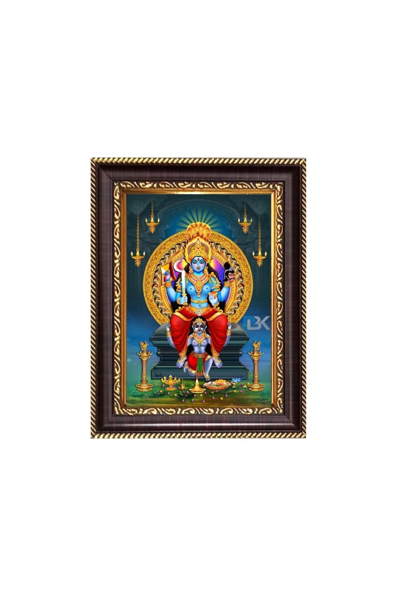 Maa Bhadrakaali Digital Print Photo 6.7x8.7 inches - Vibrant Religious Wall Art for Home or Office Decor.