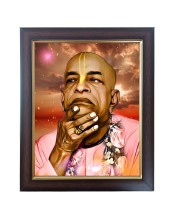 Hitech Sales Bhaktibedanta Swami Prabhupada Photo Frame for Pooja Room, Temple Decor, Home Decoration and Gift