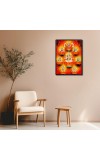 Ashta Lakshmi Laminated Photo - 11x13 Inches, Divine Blessings for Home & Office and Temple Decoration