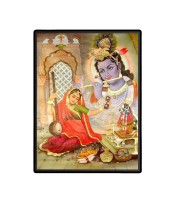 Meera bai Laminated Photo - 13x15 Inches, Divine Blessings for Home & Office and Temple Decoration