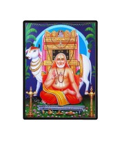 Raghavendra Swami Laminated Photo (11x13 Inches Without glass) Divine Blessings for Table and Walls,Home & Office and Temple Decoration