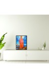 Swami Vivekananda Laminated Photo (11x13 Inches Without glass) Divine Blessings for Table and Walls,Home & Office and Temple Decoration