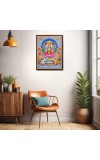 Lakshmi Saraswati & Ganesh Laminated Photo - 11x13 Inches, Divine Blessings for Home & Office and Temple Decoration