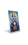 Car Desk/Table Top Lord Ganesh Acrylic L-Style Photo Stand - 2.5x3.5 Inches, Compact And Stylish Spiritual Display (F6732)