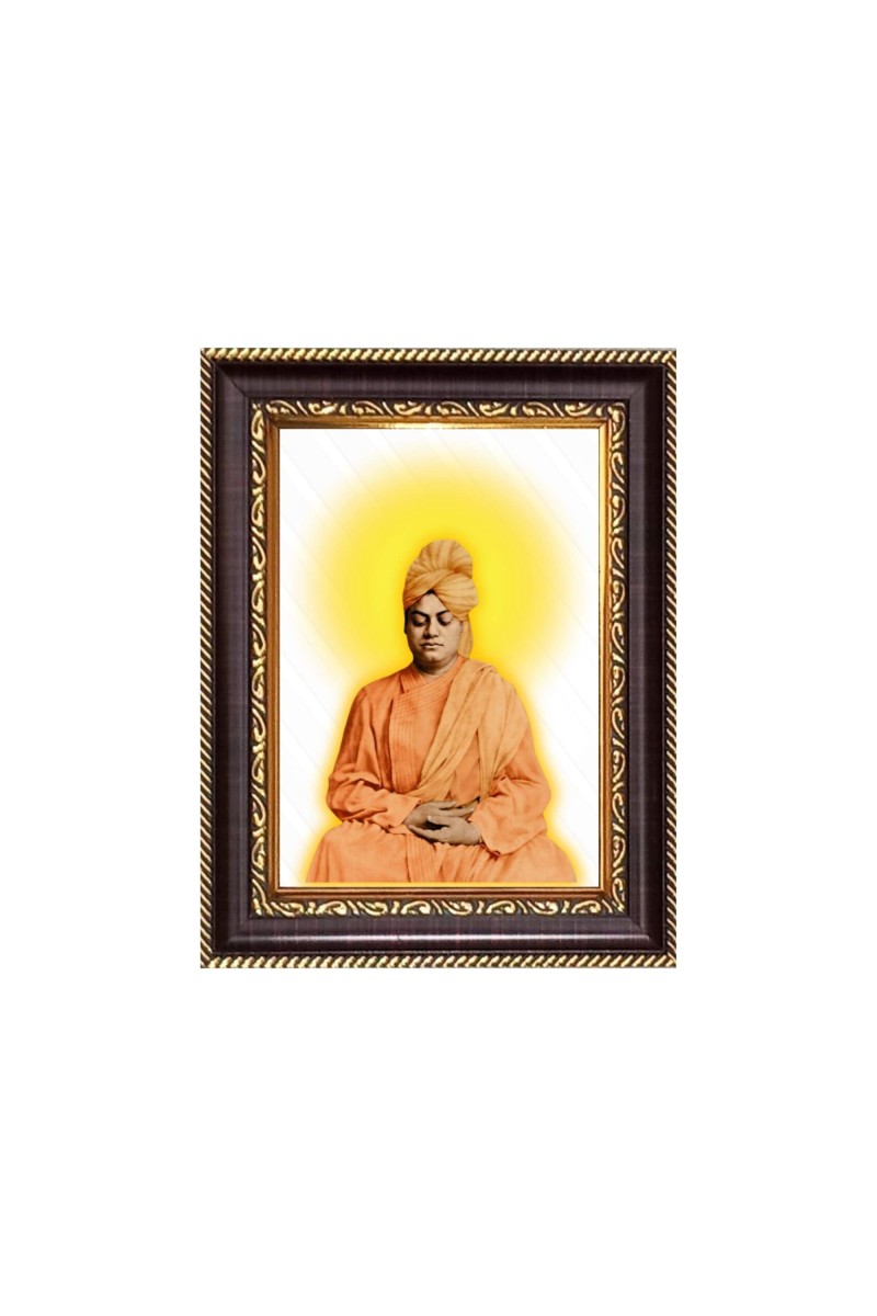 Sri Swami Vivekananda Digital Print Photo 6.7x8.7 inches - Vibrant Religious Wall Art for Home, Office and Temple Decor.