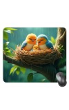 Customized Beautiful Birds Picture Sublimation Mouse Pad | 8 X 7.5 Inch | Smooth Cloth Surface | Non-Slip Rubber Base | Personalized Mousepad for Laptop & Desktop (F17274)