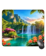 Customized Serenity of Nature Picture Sublimation Mouse Pad | 8 X 7.5 Inch | Smooth Cloth Surface | Non-Slip Rubber Base | Personalized Mousepad for Laptop & Desktop (F17100)