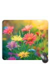 Customized Beautiful Flowers Picture Sublimation Mouse Pad | 8 X 7.5 Inch | Smooth Cloth Surface | Non-Slip Rubber Base | Personalized Mousepad for Laptop & Desktop (F17083)