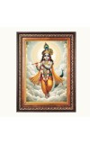 Sri Krishna Color Photo 10x14 Inch - Vibrant Religious Wall Art for Home or Office Decor.