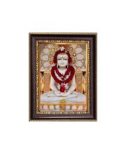 Sri Mahavir Digital Print Photo 6.7x8.7 inches - Vibrant Religious Wall Art for Home or Office Decor.