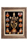 Lord Tirupati and Other Godess Big Photo Frame - 24x28 Inches for Home & Office Decoration
