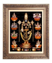 Lord Tirupati and Other Godess Big Photo Frame - 16x20 Inches for Home & Office Decoration