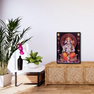 Hanuman Laminated Photo - 5x7 Inches, Divine Blessings for Home & Office and Temple Decoration