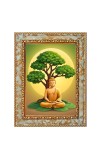 Gautam Buddha Digital Print Photo 6.7x8.7 inches (I6042) - Vibrant Religious Wall Art for Home or Office Decor.