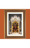 Lord Balaji Photo Frame - 10x14 Inches, Brown Wooden Frame for Home, Office & Temple decoration