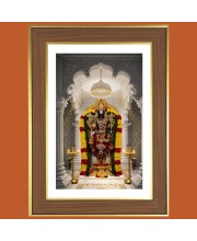 Lord Balaji Photo Frame - 10x14 Inches, Brown Wooden Frame for Home, Office & Temple decoration