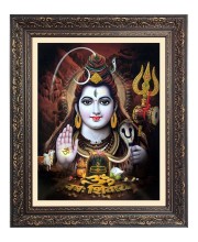 Lord Shiv Big Photo Frame - 16x20 Inches for Home & Office Decoration
