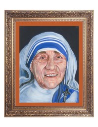 Mother Teresa Big Photo Frame - 24x28 Inches for Home & Office Decoration