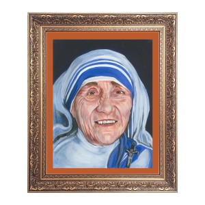 Mother Teresa Big Photo Frame - 24x28 Inches for Home & Office Decoration