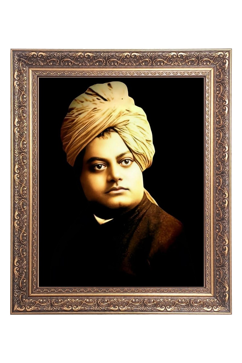 Swami Vivekananda Big Photo Frame - 16x20 Inches for Home & Office Decoration