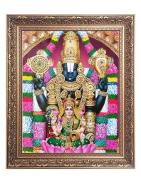 Lord tirupati Balaji Big Photo Frame - 16x20 Inches for Home & Office Decoration
