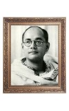 Netaji Subhash Chandra Bose Big Photo Frame - 18x22 Inches for Home & Office Decoration