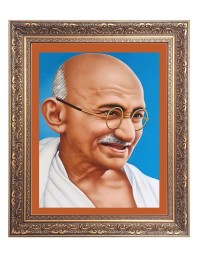 Mahatma Gandhiji Big Photo Frame - 22x26 Inches for Home & Office Decoration