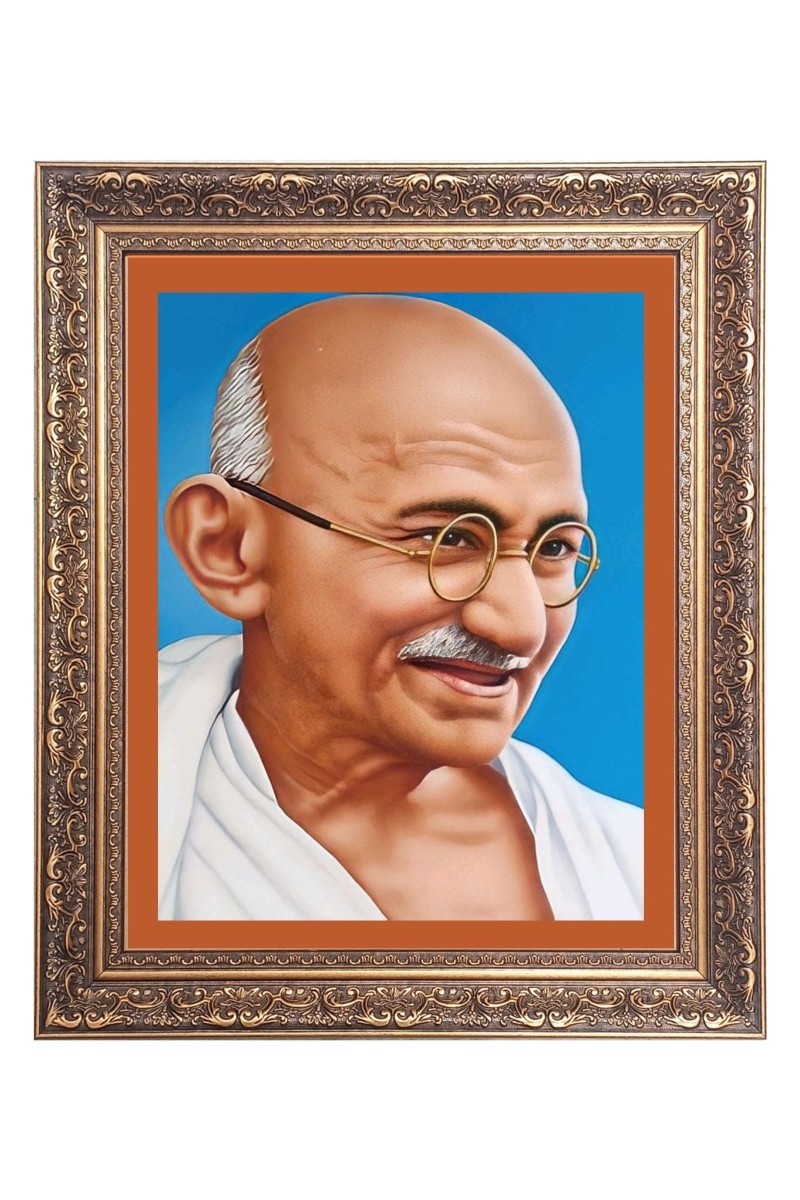 Mahatma Gandhiji Big Photo Frame - 20x24 Inches for Home & Office Decoration