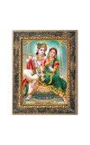 Shri Radha Krishna Digital Print Photo 6.7x8.7 inches (I6137) - Vibrant Religious Wall Art for Home or Office Decor.