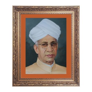 Dr. Sarvepalli Radhakrishnan Big Photo Frame - 18x22 Inches for Home & Office Decoration