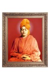 Swami Vivekananda Big Photo Frame - 24x28 Inches for Home & Office Decoration