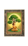 Gautam Buddha Digital Print Photo 6.7x8.7 inches (I6043) - Vibrant Religious Wall Art for Home or Office Decor.