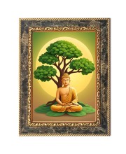 Gautam Buddha Digital Print Photo 10.7x12.7 inches (I6043) - Vibrant Religious Wall Art for Home or Office Decor.