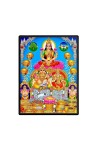 Lakshmi Kubera Laminated Photo - 5x7 Inches, Divine Blessings for Home & Office and Temple Decoration