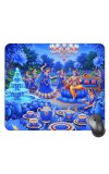 Customized Lord Krishna Picture Sublimation Mouse Pad | 8 X 7.5 Inch | Smooth Cloth Surface | Non-Slip Rubber Base | Personalized Mousepad for Laptop & Desktop (F17007)
