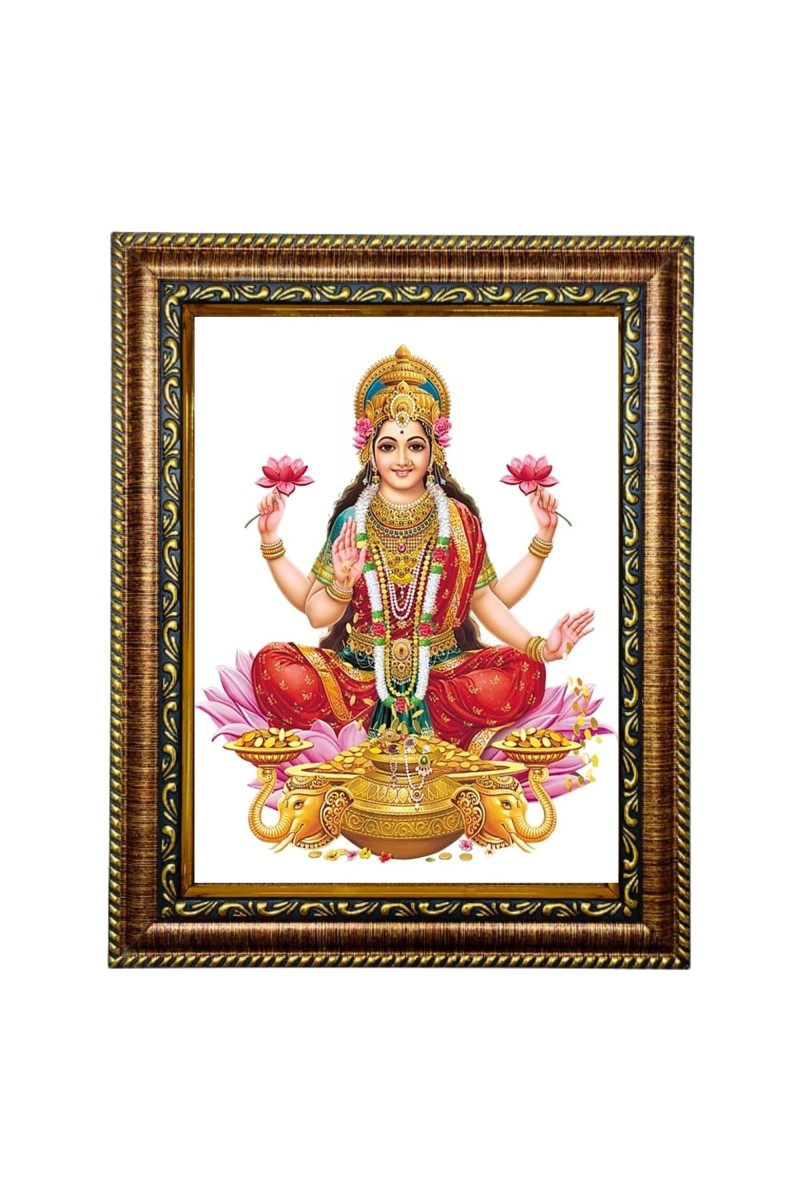 Hi Tech Sales Maa Lakshmi Photo Frame for wall/table, Study & living room, gifts (8 X 10)