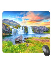 Customized Serenity of Nature Picture Sublimation Mouse Pad | 8 X 7.5 Inch | Smooth Cloth Surface | Non-Slip Rubber Base | Personalized Mousepad for Laptop & Desktop (F17111)